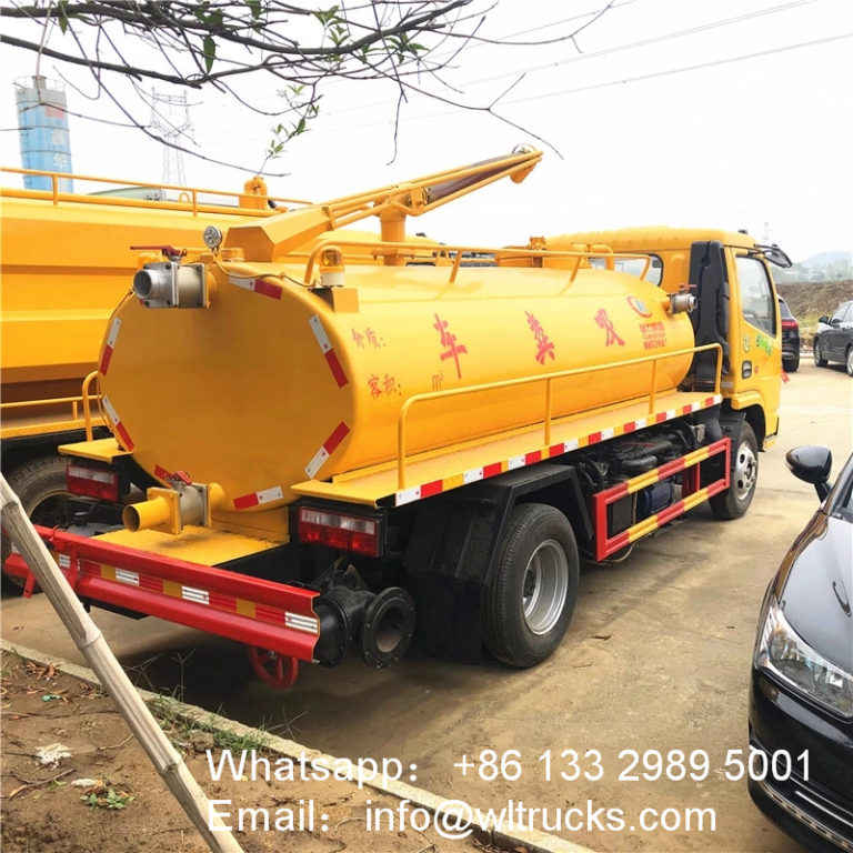 ISUZU 5000 Liter Vacuum Septic Tank Truck Fuel Truck Sewage Suction