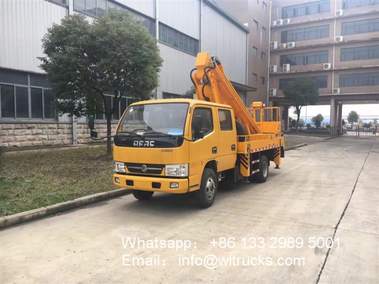 Dongfeng 14m To 16m Telescopic Arm Aerial Platform Truck Fuel Truck