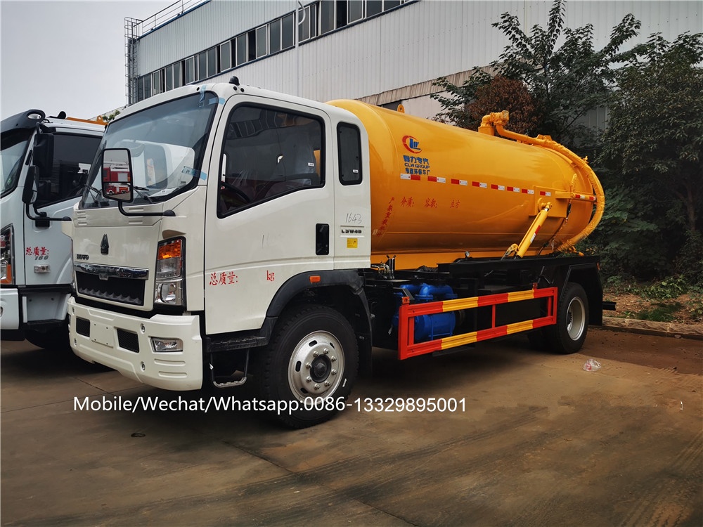 HOWO 6000L to 8000L vacuum sewage suction truck - fuel truck,sewage ...