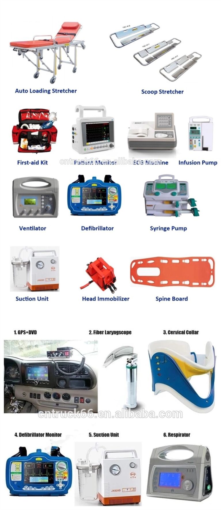 Ford Transit long-axle mid-roof ICU ambulance emergency - fuel truck ...