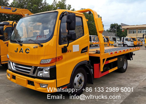 4 ton Fully floor mounted wrecker tow truck for sale