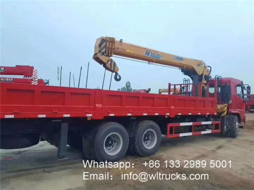 6x4 Shacman Xuande 12 ton Straight Arm Truck mounted Crane - fuel truck ...