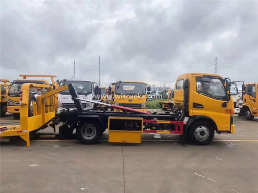 JAC 3 ton Fully floor type flatbed wrecker truck