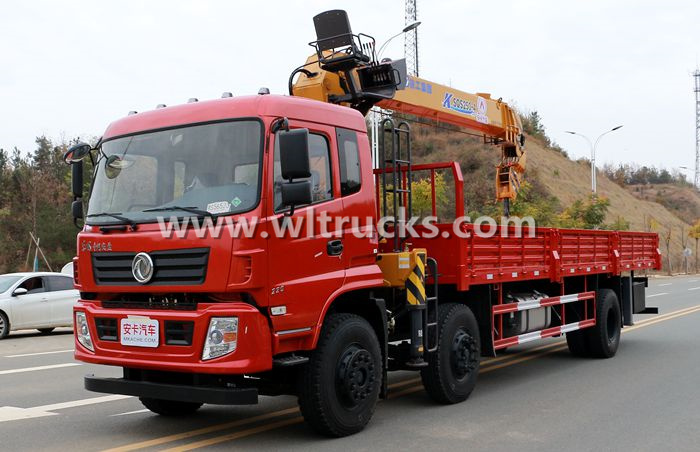 Dongfeng straight boom truck crane