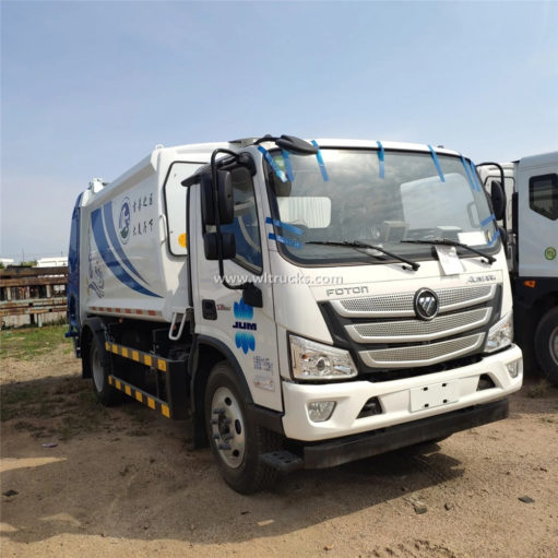 Foton Aumark 8cbm waste garbage compactor truck