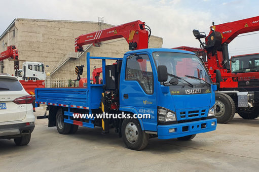 Isuzu 600P Truck mounted 3 Ton Palfinger Crane Specification