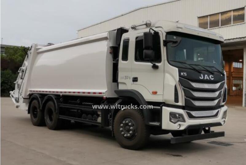 6x4 JAC 18cbm compactor trash removal truck