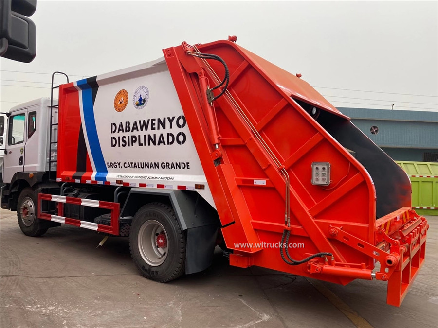 Dongfeng D9 12m3 compressor trash truck 