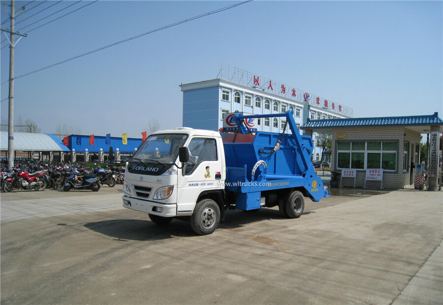 Foton 4cbm swing arm garbage truck