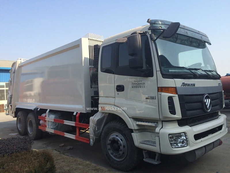 10 wheel Foton Auman 18cbm compactor rubbish collection truck