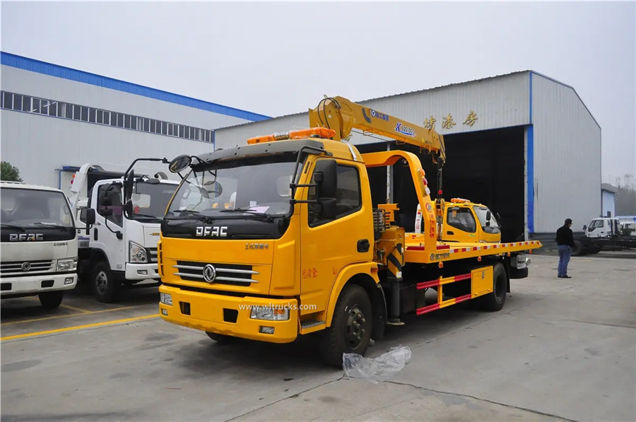 DFAC 4 ton crane road wrecker truck