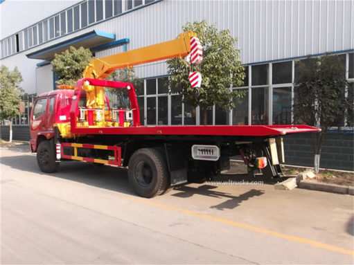 Forland 5 ton slide bed wrecker crane