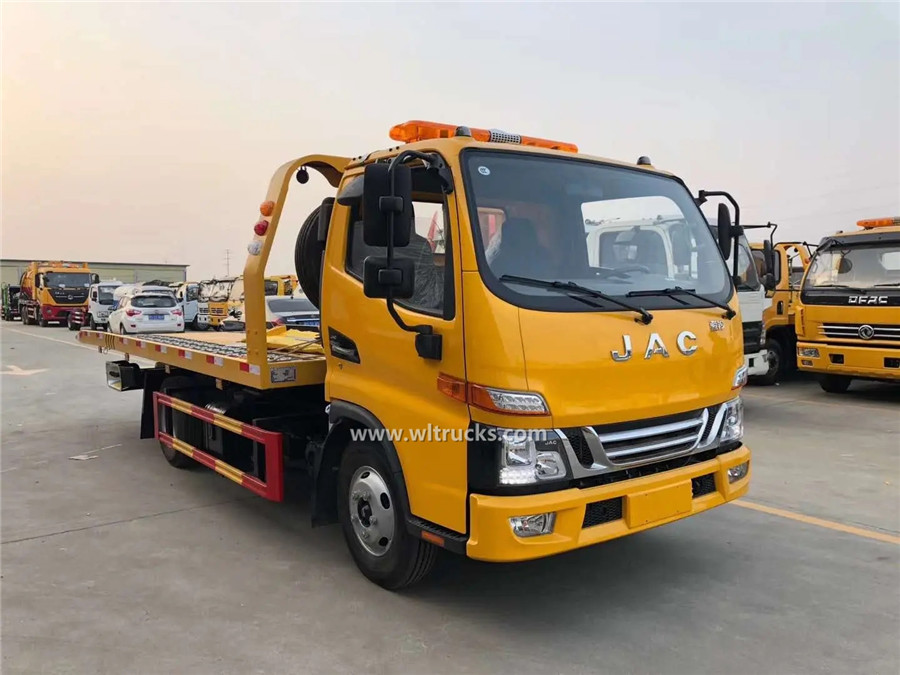 Jac 3 ton flat wrecker truck