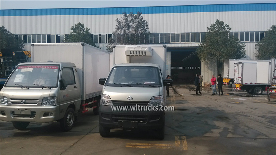 4 tire Changan petrol 7m3 froyo truck