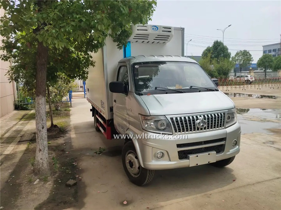 4x2 Changan Shenqi gasoline mini freezer truck