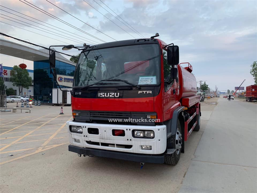 6 wheel ISUZU FTR 15000 liters water tanker truck