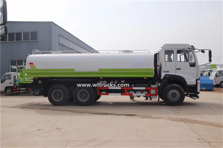 6×4 Sinotruk Steyr 20000 liters water tanker bowser