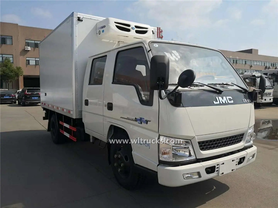 JMC Double cabin 3t freightliner fridge truck