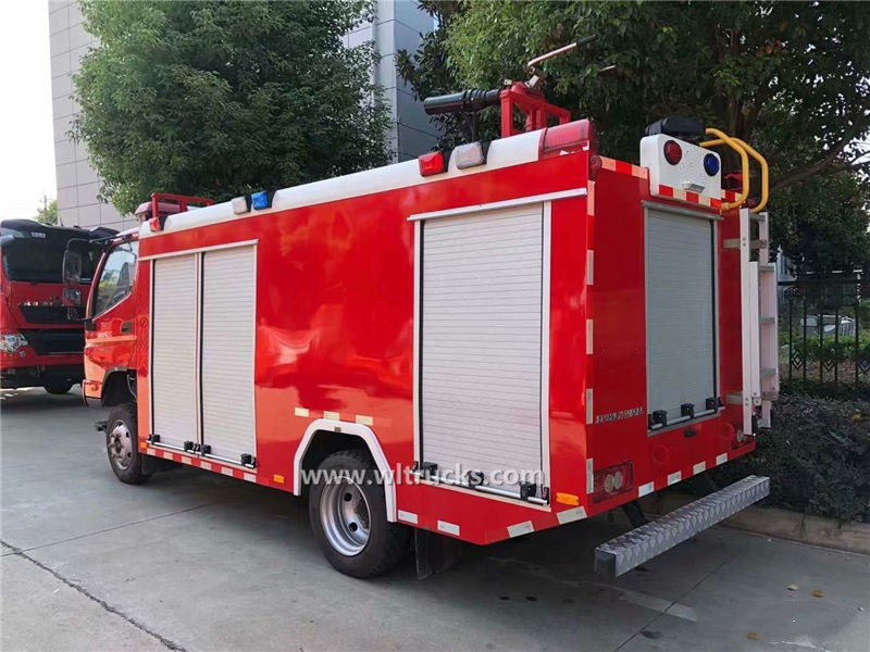 All wheel drive Foton 4000L water Foam fire trucks